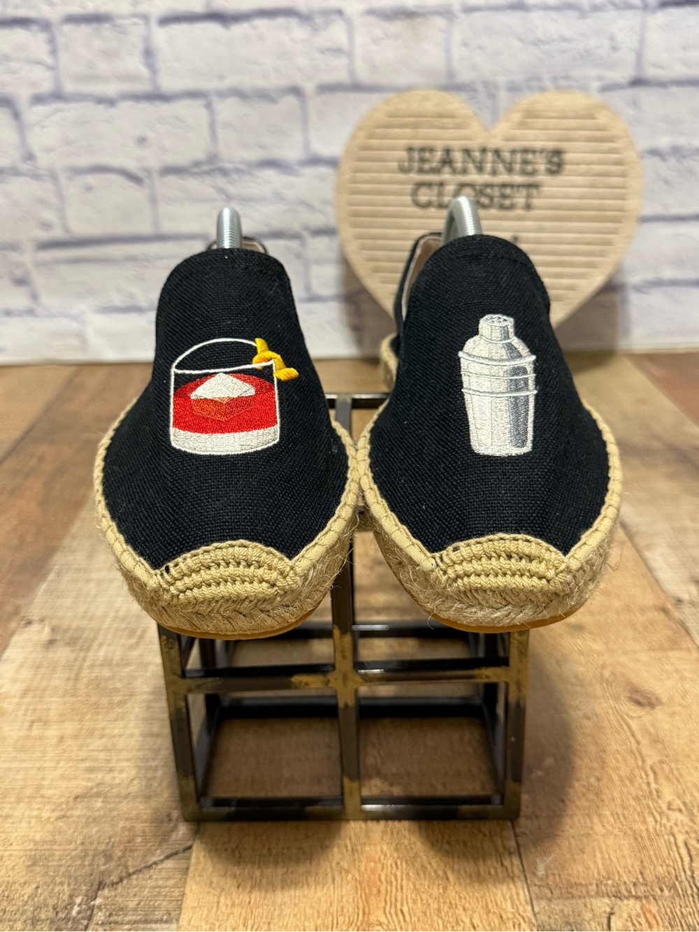 Soludos Black Negroni Smoking Slipper Espadrille - Picture 5 of 10